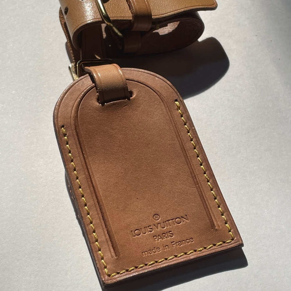Authentic Louis Vuitton 3 Piece Luggage Tag Set - Picture 13 of 16